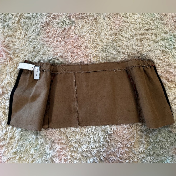 New NWT R13 Reversible Raw Cut Plaid Miniskirt Size Large - Picture 9 of 16